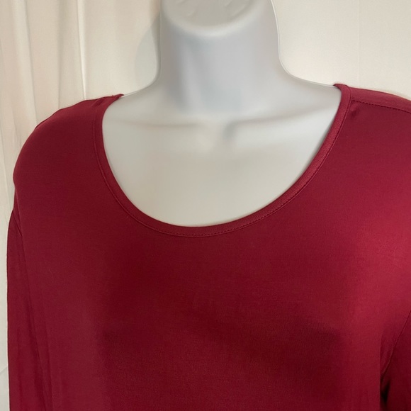 *SALE* Women’s long sleeve pleated stretchy dress, knee length pockets XL NWT - Picture 4 of 15